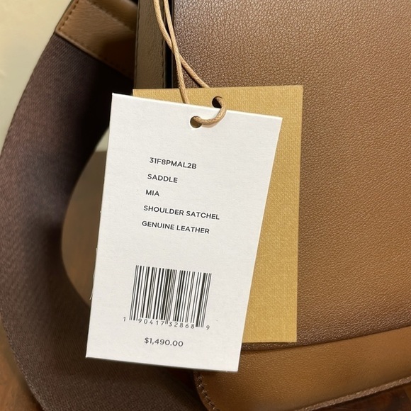 Michael Kors Collection Mia Burnished Calf Leather shoulder satchel crossbody - Picture 14 of 16